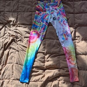Colorful  Kids rainbow unicorn Leggings
